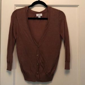 Ann Taylor LOFT brown cardigan